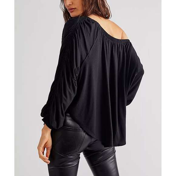 NWT FREE PEOPLE Care FP Serenade Tee / Black Size XS - Picture 6 of 12